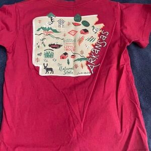 Arkansas Graphic Kids T-Shirt - Red